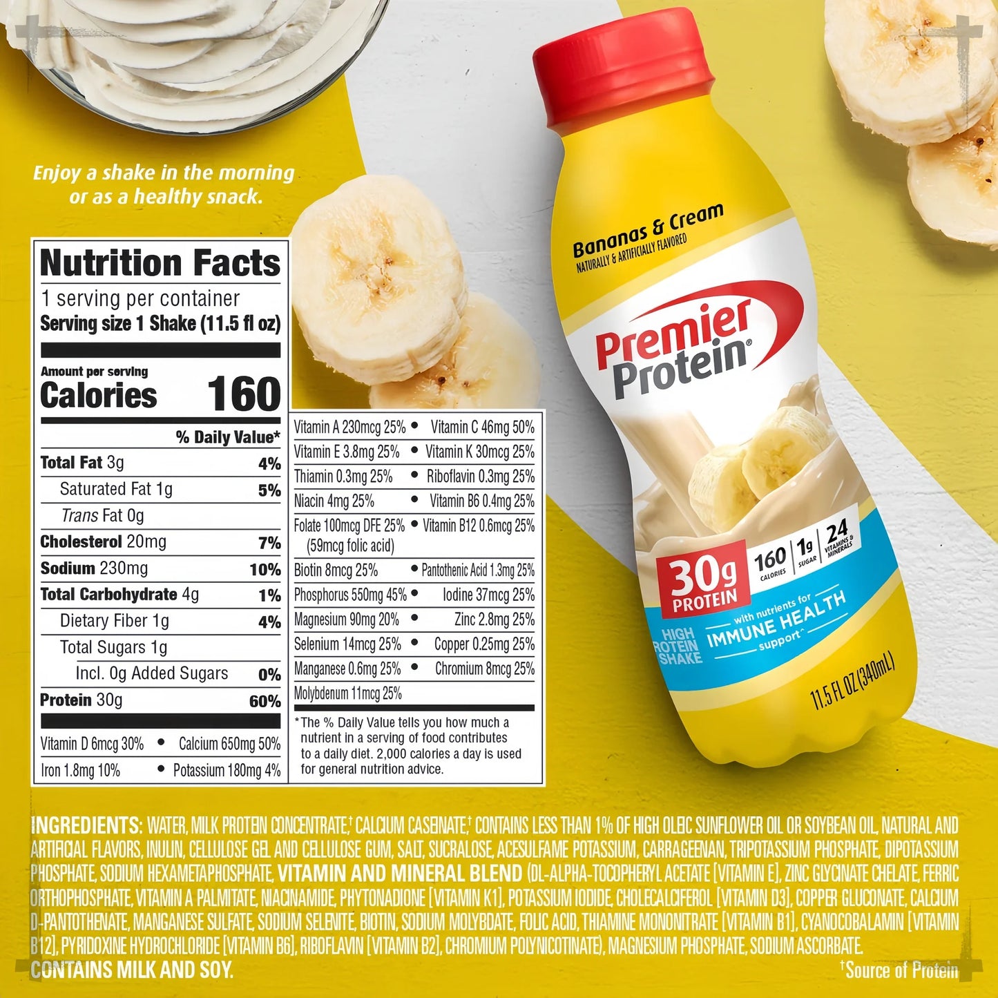 High-Protein Meal Replacement Shake with Essential Vitamins & Minerals - All-Age Friendly, Daily Nutritional Support