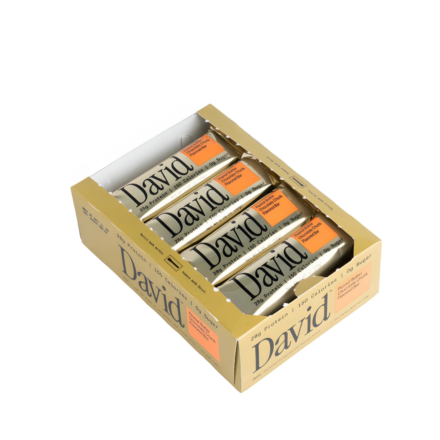 12-Pack David Protein Bars – No Sugar, High Protein Snack