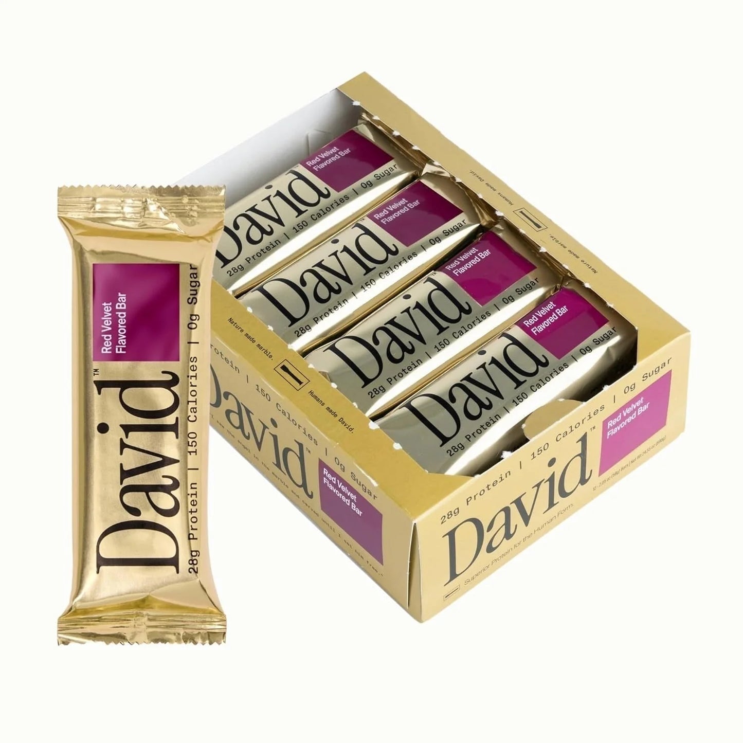 12-Pack David Protein Bars – No Sugar, High Protein Snack