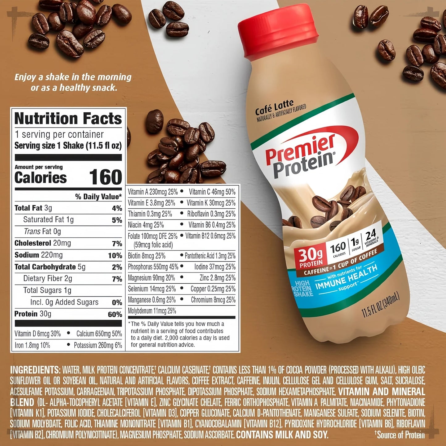 High-Protein Meal Replacement Shake with Essential Vitamins & Minerals - All-Age Friendly, Daily Nutritional Support