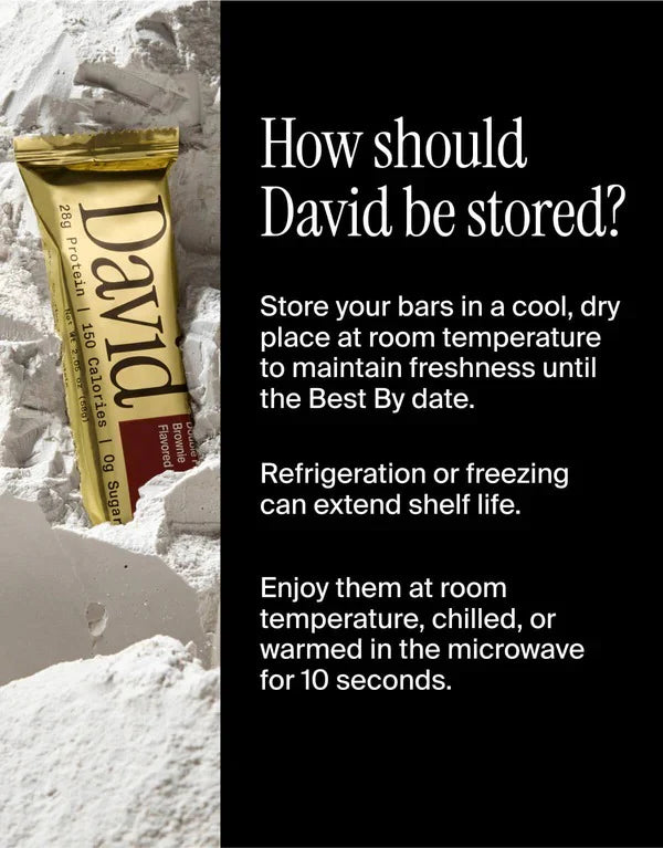12-Pack David Protein Bars – No Sugar, High Protein Snack