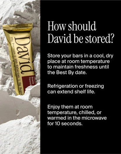 12-Pack David Protein Bars – No Sugar, High Protein Snack